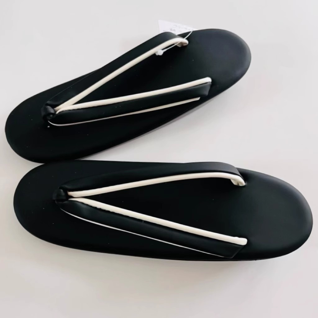 Geta Wooden Sandal - Japońskie sandały damskie Geta PU Miękka