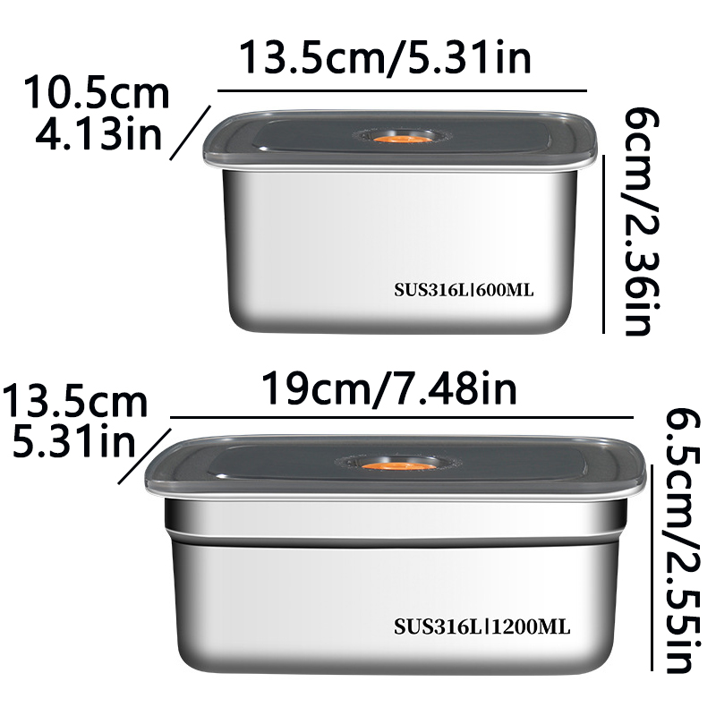 Bento Box - Pojemnik na żywność ze stali nierdzewnej