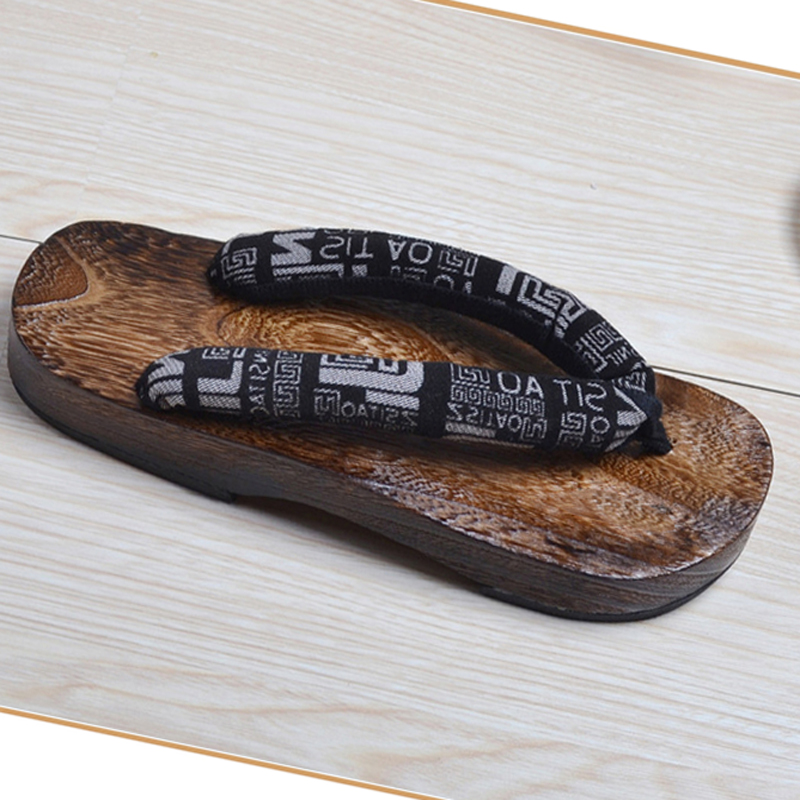 Geta Wooden Sandal - Unisex drewniana Paulownia Ninja Cosplay japońska