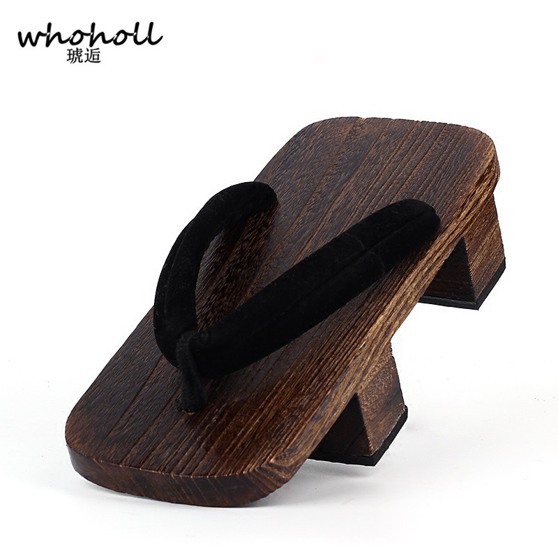 Geta Wooden Sandal - WHOHOLL Geta sandały z dwoma zębami
