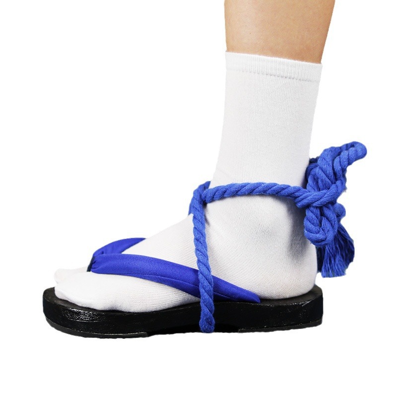 Niebieskie sandały Geta z pask – Geta Wooden Sandal recenzja i cena