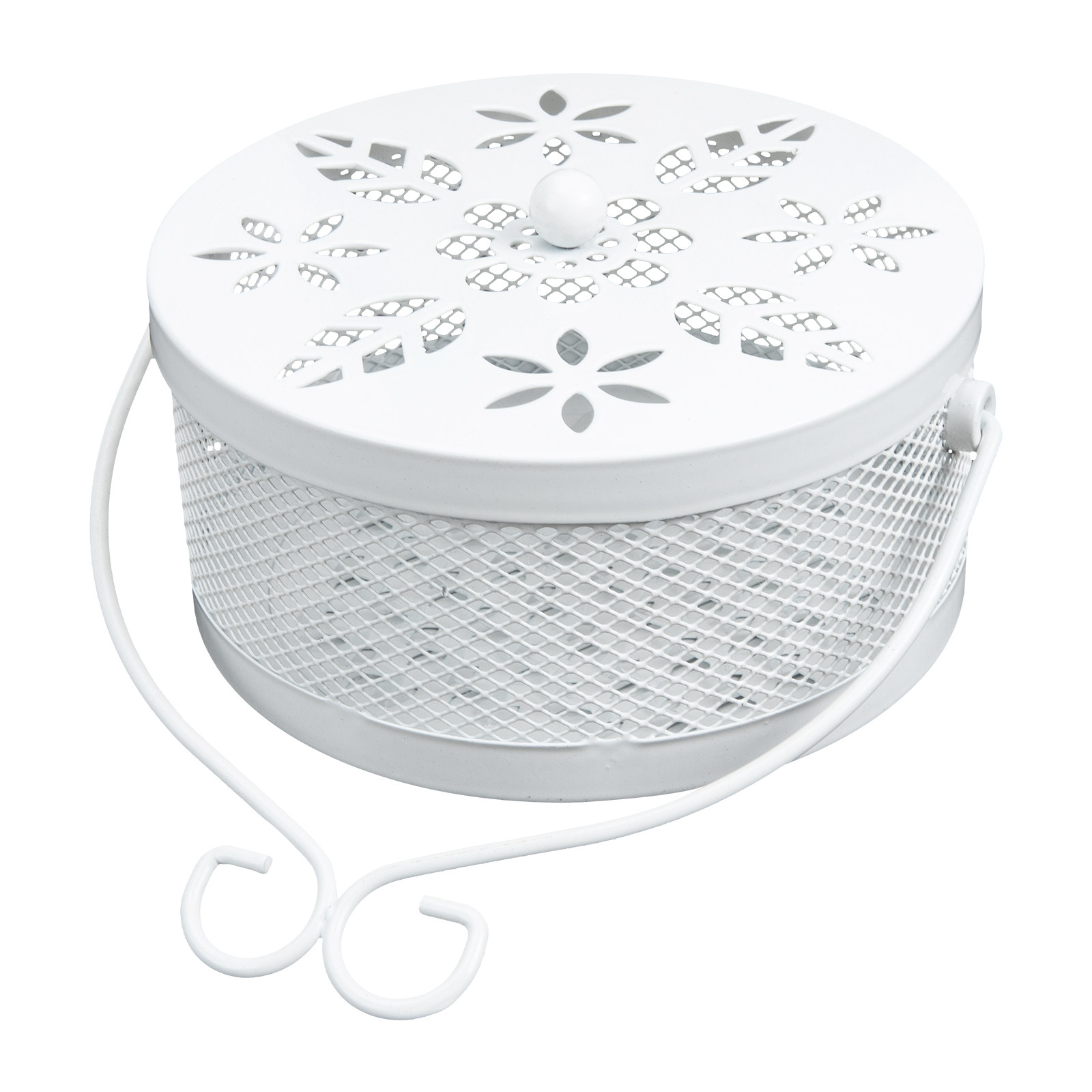 Pudełko z kutego metalu, białe – Incense Holder recenzja i cena