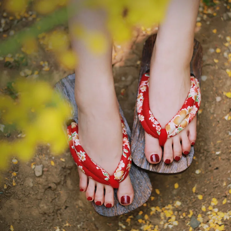 Damskie buty do cosplayu, sand – Geta Wooden Sandal recenzja i cena