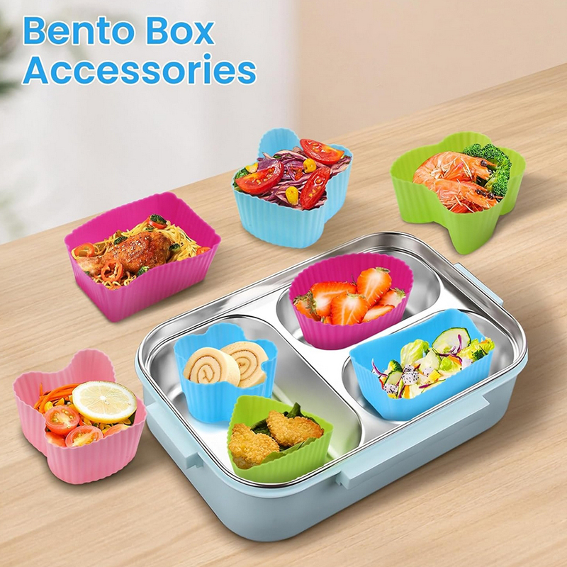 8 szt. Silikonowe przegródki d – Bento Box recenzja i cena