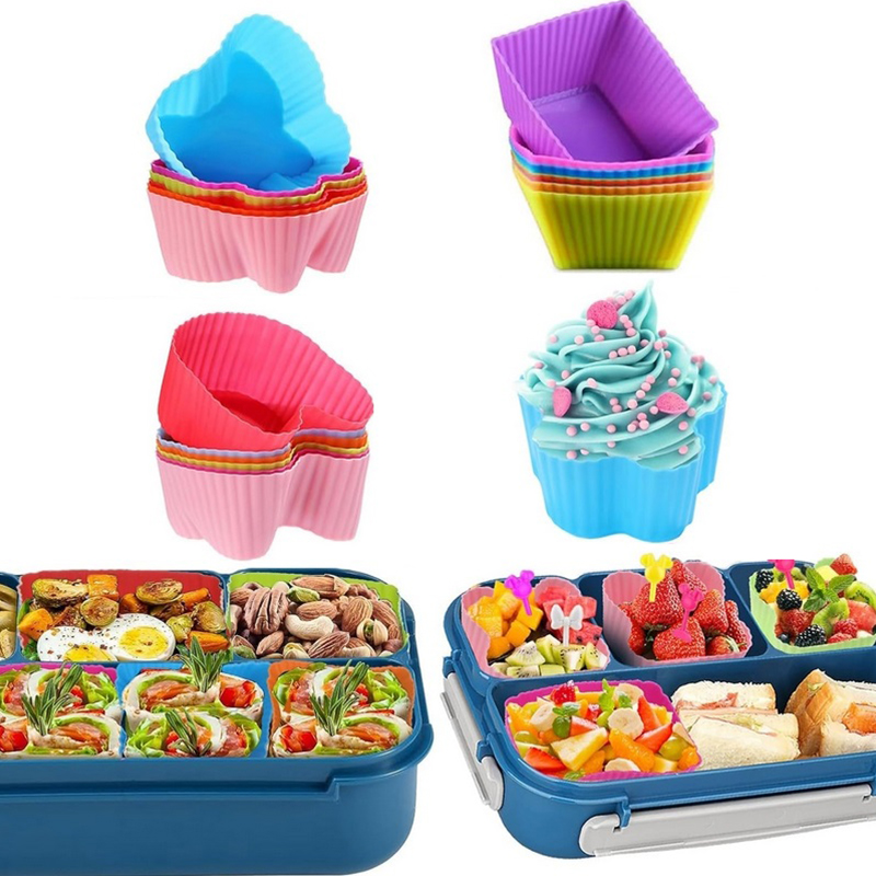8 szt. Silikonowe przegródki d – Bento Box recenzja i cena