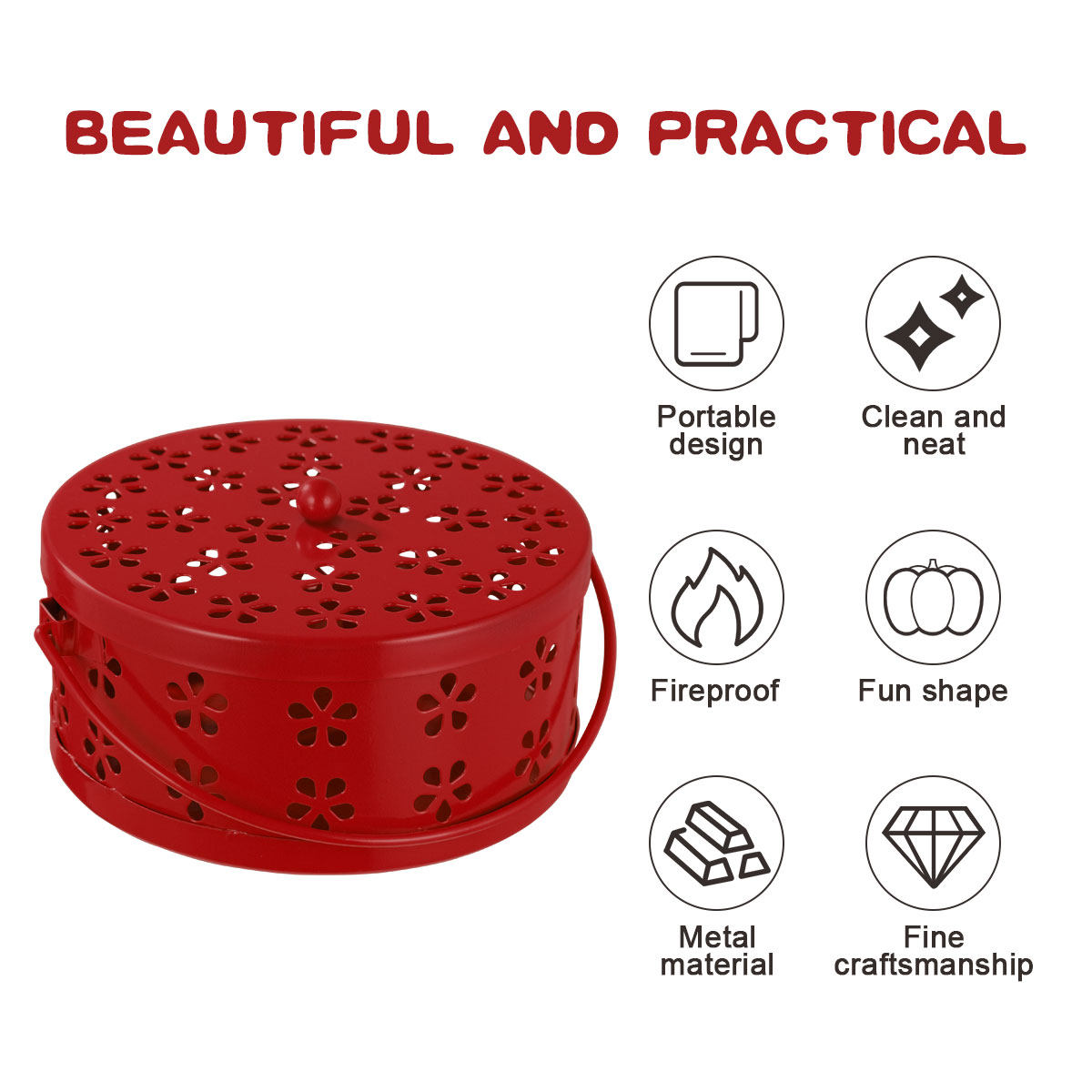 Ognioodporna metalowa, retro,  – Incense Holder recenzja i cena